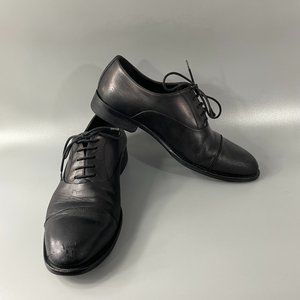 Dylan Gray Men’s Fortuno Wingtip Oxford Black Made in Italy Size 9 M